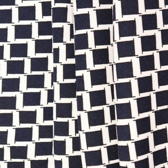 Ткань Штапель 150 г кв.м 100% вискоза шир.145 см арт.Р.27238.02 цв.02 синий уп.30м