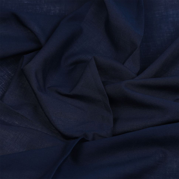 Ткань Батист 72 г/м? 100% хлопок шир.150 см арт.TBY.Bt.16 цв.т.синий уп.5м