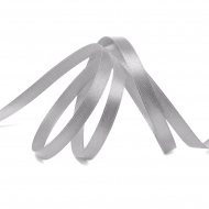 Лента атласная 6мм цв.3170 т.серый IDEAL уп.27,4 м