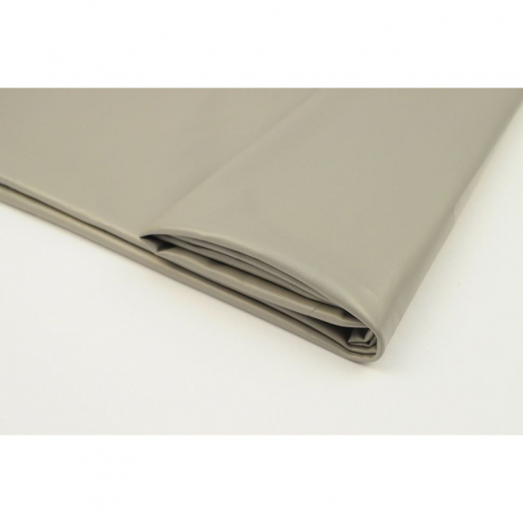 Кожа на трикотаже 240 г кв.м полиуретан 60% полиэстер 40% шир.140 см арт.Т.2509.07 цв.07 серый уп.25м