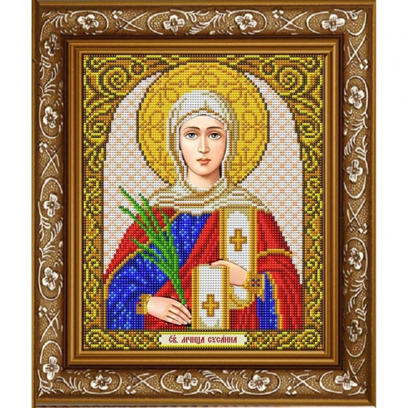 Рисунок на габардине СЛАВЯНОЧКА арт. ИС-4077 Святая Сусанна 20х25 см