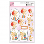 184071_Бумага фольгированная с высечкой для создания объемных композиций (Папертоль) "Подарок"