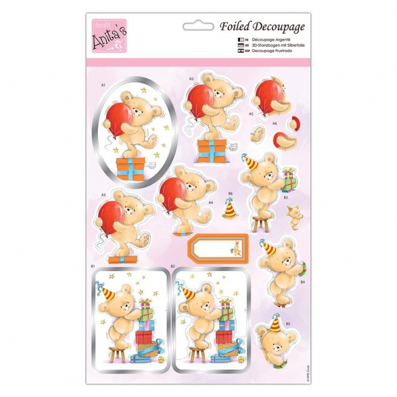 184071_Бумага фольгированная с высечкой для создания объемных композиций (Папертоль) "Подарок" 184071_Бумага фольгированная с высечкой для создания объемных композиций (Папертоль) "Подарок"