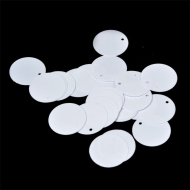 Пайетки россыпью арт.TBY-FLK105 20мм цв.035 белый уп.50г