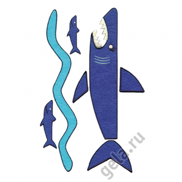 40168_Термоаппликация PRONTY, формат А6, большая акула