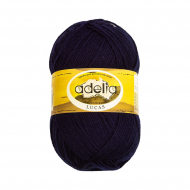 Пряжа ADELIA LUCAS (70% шерсть, 30% акрил) 5х100г/218м цв.33 т.синий