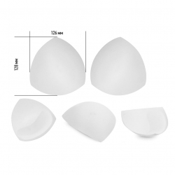 Чашечки корсетные TBY-05.01 с эффектом push-up р.one size цв. белый уп. 1 пара
