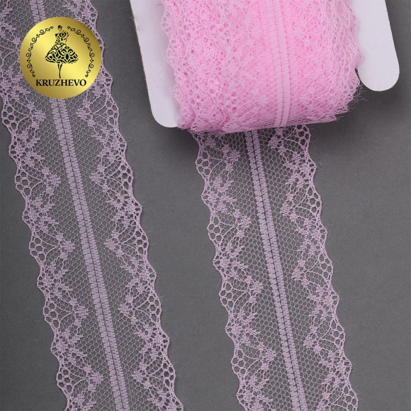 Кружево-трикотаж KRUZHEVO арт.TBY 150-1 шир.40мм цв.09 св.розовый, уп.27,4м