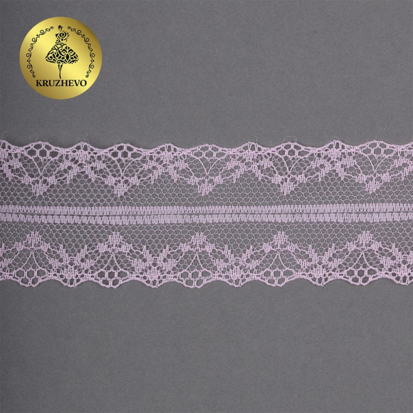 Кружево-трикотаж KRUZHEVO арт.TBY 150-1 шир.40мм цв.09 св.розовый, уп.27,4м