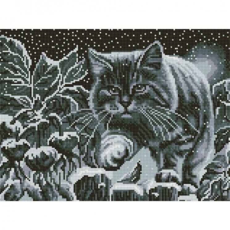 Набор Белоснежка для изготовления картин со стразами на подрамнике арт.БЛ.614-ST-S Спешу домой 30х40см