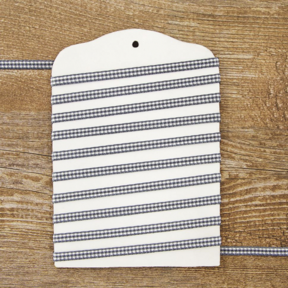 24013_Лента с рисунком клетка SAFISA, 6 мм, 25 м, цвет 68, серый