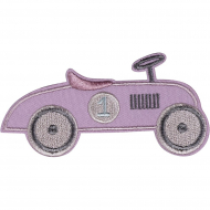 Термоаппликация "Автомобиль 1 розовый"