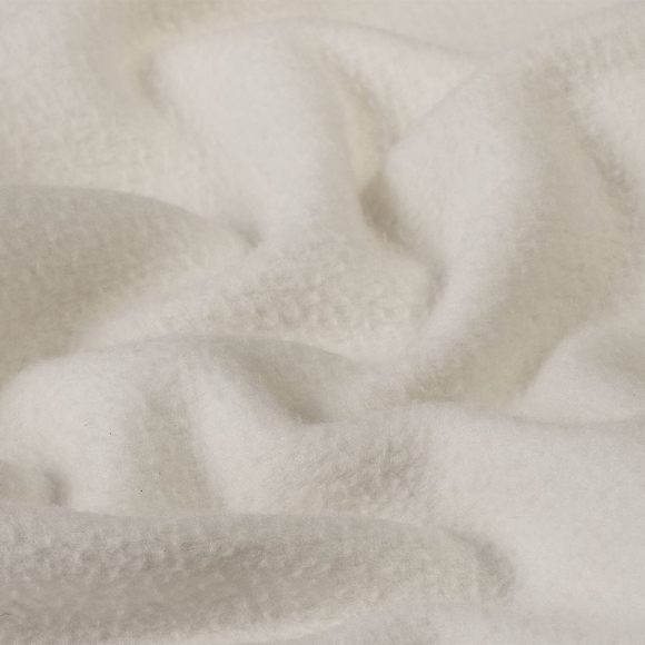 Ткань флис 2-х ст. TBY-0240-1 240 г/м? 100% ПЭ шир.150см  цв.F102 айвори уп.10м