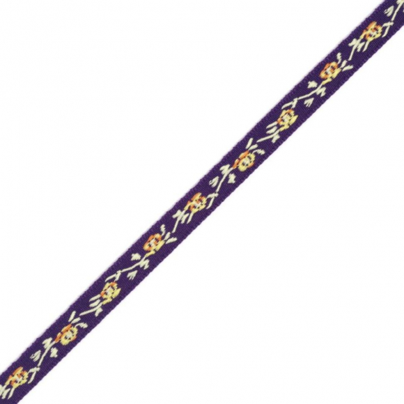 Лента отделочная жаккардовая арт.05024 шир. 8мм цв. 2 фиолетовый уп.40 м