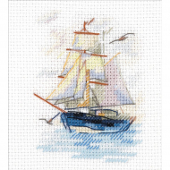 Набор для вышивания АЛИСА арт.0-222 Парусник 6х9 см Набор для вышивания АЛИСА арт.0-222 Парусник 6х9 см
