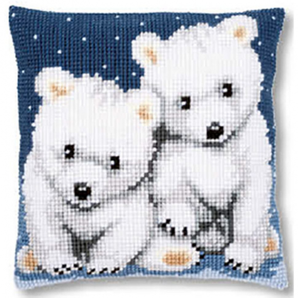Набор для вышивания VERVACO арт.PN-0156484 Полярные медведи 40х40 см