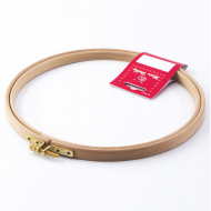 14564_Пяльцы круглые с замком, высота обода 12 мм, диаметр 21,5 см