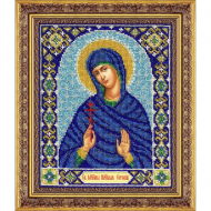 Набор для вышивания бисером ПАУТИНКА арт.Б-1081 Св. преп. Евгения 20х25 см