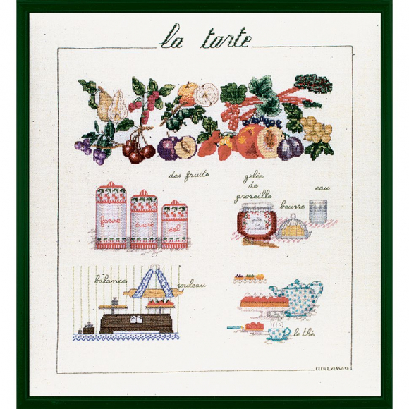 Набор для вышивания Le Bonheur des Dames арт.1183 La Tarte (Пирог) 40х46 см Набор для вышивания Le Bonheur des Dames арт.1183 La Tarte (Пирог) 40х46 см