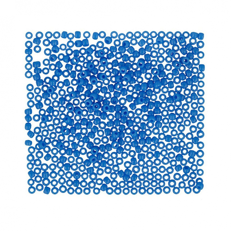 Бисер Япония "TOHO" 11/0  круглый 1  2.2 мм 5 х 5 г №0043D т.голубой