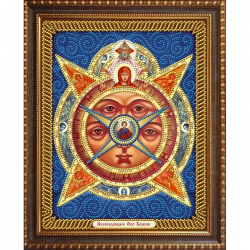 Набор для изготовления картин АЛМАЗНАЯ ЖИВОПИСЬ арт.АЖ.5070 Икона Всевидящее Око Божие 22х28 см