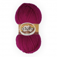 Пряжа ADELIA LUCAS (70% шерсть, 30% акрил) 5х100г/218м цв.10 малиновый