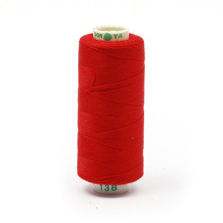 Нитки Dor Tak бытовые 40/2 полиэстер 366м цв.138 красный
