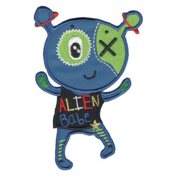 Термоаппликация HKM "Детёныш пришельца синий"