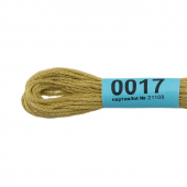 Нитки для вышивания Gamma мулине (0001-0206) 100% хлопок 24 x 8 м цв.0017 св.оливковый