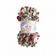 Пряжа для вязания Ализе Puffy Fine Color (100% микрополиэстер) 5х100г/14,5м цв.6039