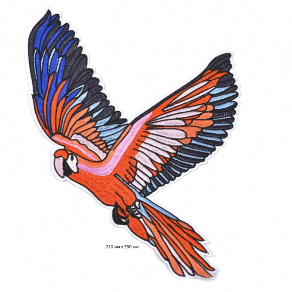 Термоаппликации арт.TBY.AL09 Попугай уп. 20х30 см 10 шт