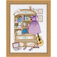 Набор для вышивания РИОЛИС арт.1373 Шкафчик для девочки 30х40 см