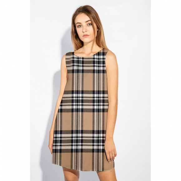 Ткань Костюмная 280 г/м? 100% хлопок шир.150 см арт.Р.36795.01 цв.01 бежевый рул.30м