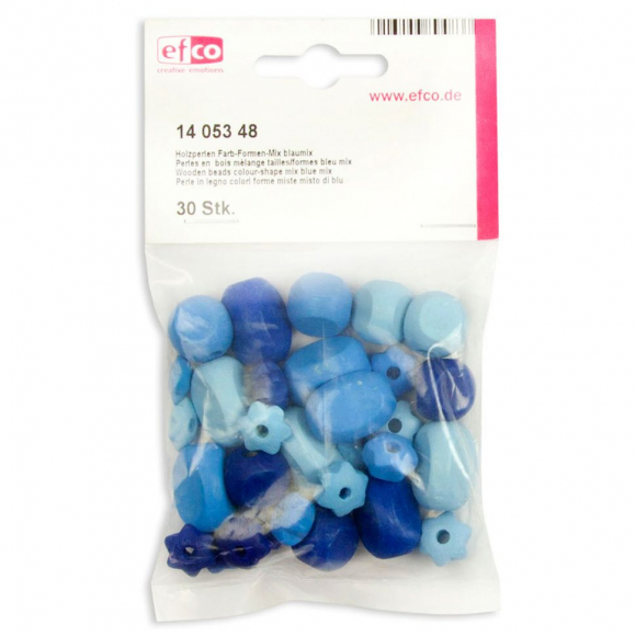 66349_Набор бусин из дерева разных форм и размеров