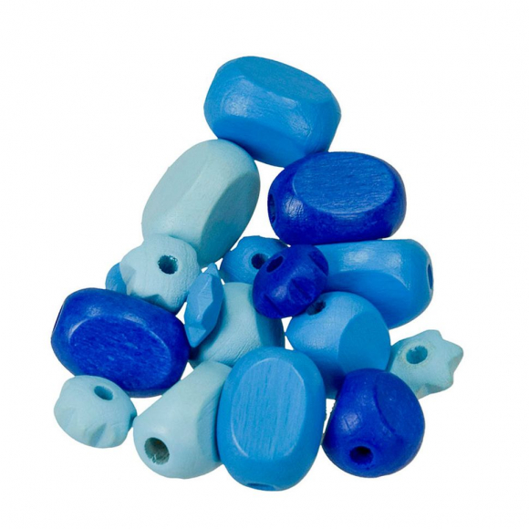 66349_Набор бусин из дерева разных форм и размеров