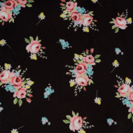 Ткань шелк Армани креп 90 г/м? 97% полиэстер, 3% лайкра шир.148 см арт.T.0210.1 цв.01 черный рул.25м