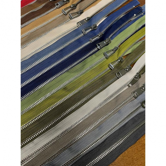 Молния мет. титан №5 никель разъем 65см D221 чайная роза