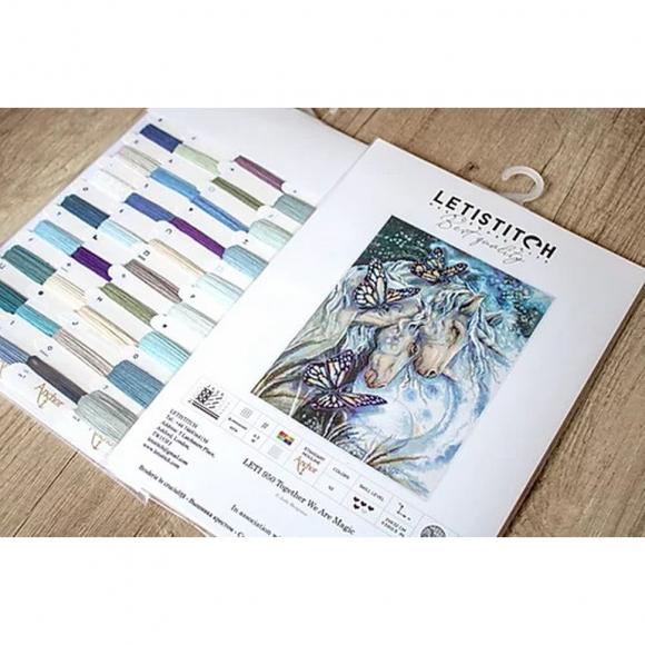 Набор для вышивания LETI арт. 950 Вместе мы волшебство 24х32 см