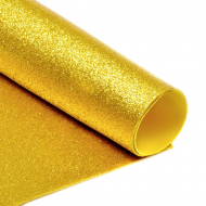 Фоамиран глиттерный Magic 4 Hobby 2 мм арт.MG.GLIT.H042 цв.темно-желтый, 20х30 см