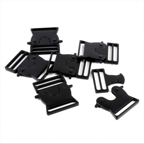 Пряжка-фастекс металл 38мм TBY-E1306 59x43мм цв. мат.черный уп.6шт