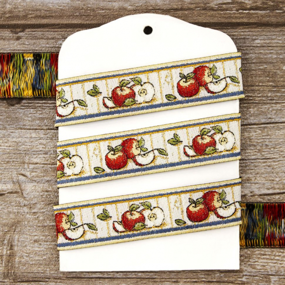 109407_Лента жаккард SAFISA, 25 мм, 15 м, цвет 01