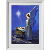 Рисунок на ткани (Бисер) КОНЁК арт. 8527 Вифлиемская звезда 29х39 см Рисунок на ткани (Бисер) КОНЁК арт. 8527 Вифлиемская звезда 29х39 см