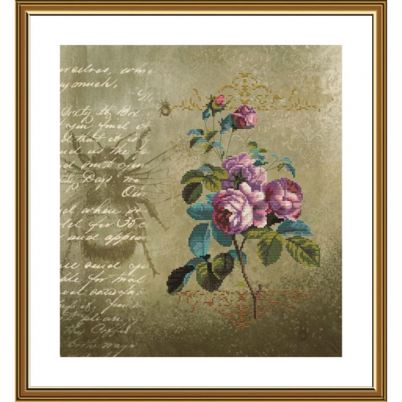 Набор для вышивания мулине НОВА СЛОБОДА арт.СР2271 Я напишу тебе 28,5х28,5 см