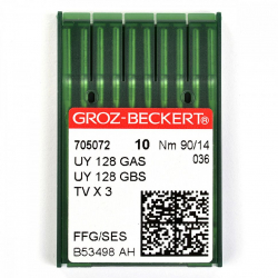 Игла для промышленных швейных машин Groz-Beckert UY128GAS/UY128GBS FFG  №90 уп.10 шт. арт.705072