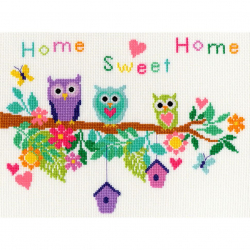 Набор для вышивания Bothy Threads арт.XB4 Owl Bouquet (Совы) 28х21 см