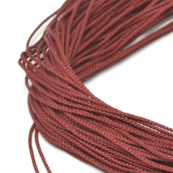 Шнур для мокасин, 1с-16, 1.5мм, цв. бордо