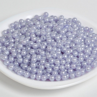 Бусины MAGIC 4 HOBBY круглые перламутр 12мм цв.A26 голубой уп.500г (530шт)