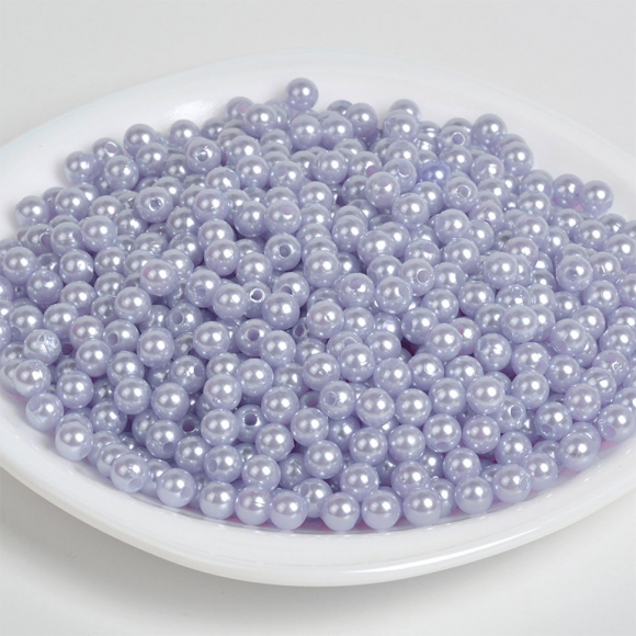 Бусины MAGIC 4 HOBBY круглые перламутр 12мм цв.A26 голубой уп.500г (530шт)