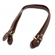 Ручка для сумки, арт.МН-01951-2, иск. кожа , длина 47см, цв.коричневый, уп.2шт