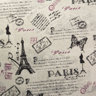 Ткань Лен, арт.TBY-DJ-23, 140г/м?, 30% лен 70% хлопок, уп.50х50см